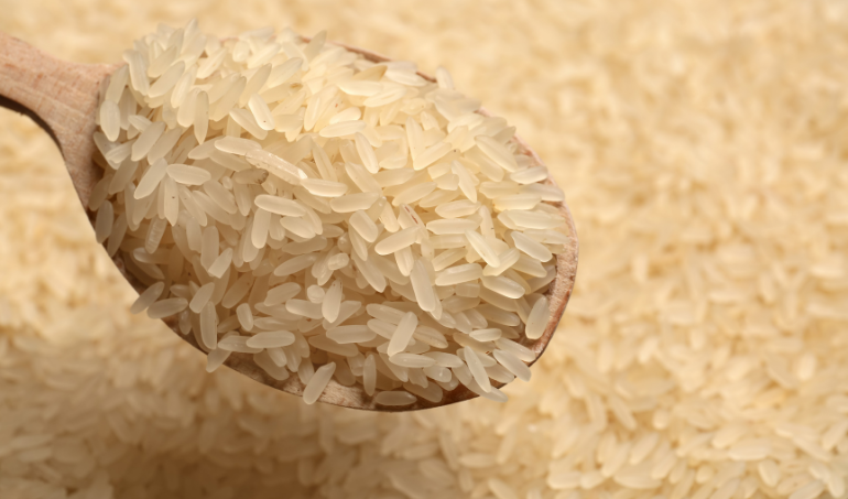 Indian IR64 non-basmati parboiled rice ready for container loading — Triune Trades